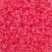 Perle di semi Preciosa 11/0 2 mm - Terra Intensive - Foderate di rosso x20g