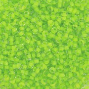 Perla Preciosa 11/0 2 mm - Terra Intensive - Lime Green Lined x20g