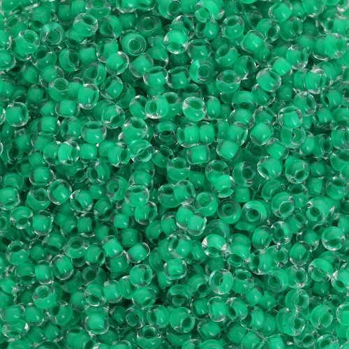 Perla Preciosa 11/0 2 mm - Terra Intensive - Sea Green Lined x20 g