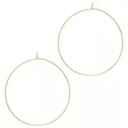 Orecchini a cerchio da 40 mm - Dorato x20