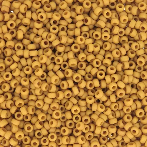 Rocaille Miyuki 15/0 2312 - Opaque Mustard Mat x8g