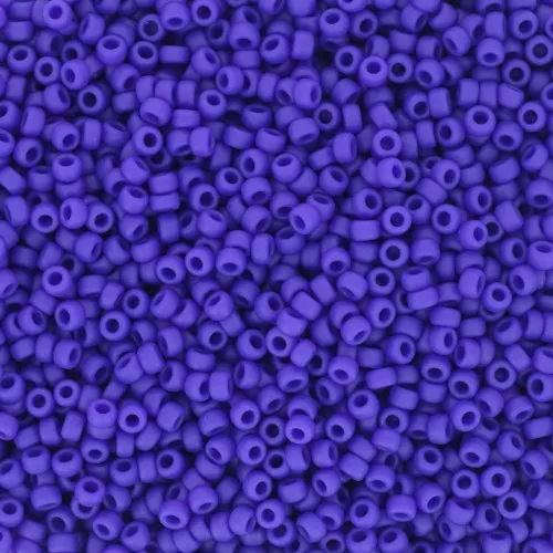 Rocaille Miyuki 15/0 414F - Opaque Cobalt Mat x8g