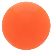 Cabochon rotondo in resina opaca 12 mm - Arancio corallo x1|raw }}