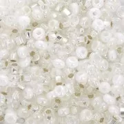 Perla Preciosa 8/0 3 mm - Mix bianco - Cristallo x20 g