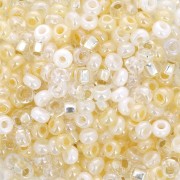Perla Preciosa 8/0 3 mm - Mix Bianco - Crema x 20 g