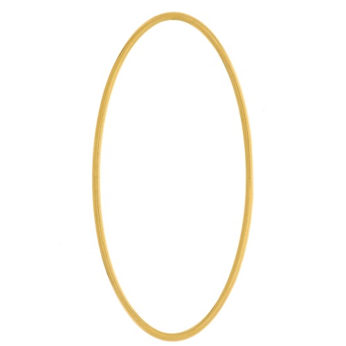 Anello ovale di montaggio e tessitura 40x20 mm - acciaio inox 304 dorato x1