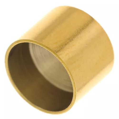 Terminale per cordone da 8 mm - acciaio inox 303 dorato x4