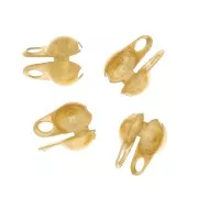 Terminali per catena maglia sfera da 2 mm - Acciaio inox 304 dorato x4