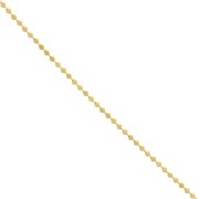 Catena a maglia sfera da 3 mm - Acciaio inox 304 dorato x50cm|raw }}
