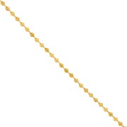 Catena a maglia sfera da 4 mm - Acciaio inossidabile 304 dorato x50cm|raw }}