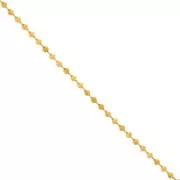 Catena a maglia sfera da 4 mm - Acciaio inossidabile 304 dorato x50cm