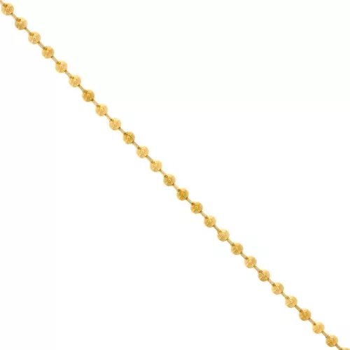 Catena a maglia sfera da 4 mm - Acciaio inossidabile 304 dorato x50cm