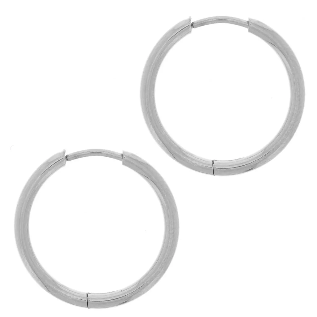 Orecchini A Cerchio Fai-da-Te UNICRAFTALE - 100 Pezzi In Acciaio Inox 304 - Base Per Bigiotteria E Creazione Gioielli (20 Mm, 21 Gauge)