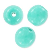 Perle tonde Shiny mm. 3 Turquoise Blue x50|raw }}