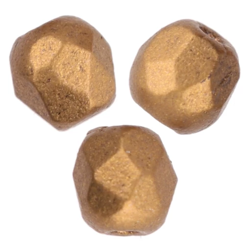 Sfaccettate mm 3 Brass Gold x50