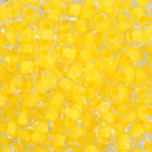 Perla Preciosa 6/0 4 mm - Terra Intensive - Yellow Lined x20g