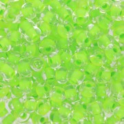 Perla Preciosa 6/0 4 mm - Terra Intensive - Lime Green Lined x20g
