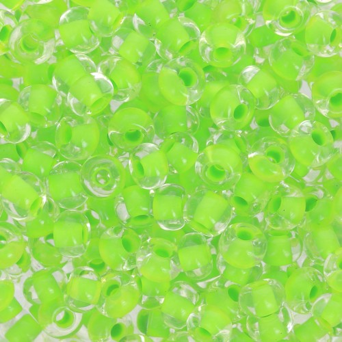 Perla Preciosa 6/0 4 mm - Terra Intensive - Lime Green Lined x20g