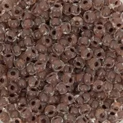 Perla Preciosa 8/0 3 mm - Terra Intensive - Marrone cioccolato con linea interna x 20 g