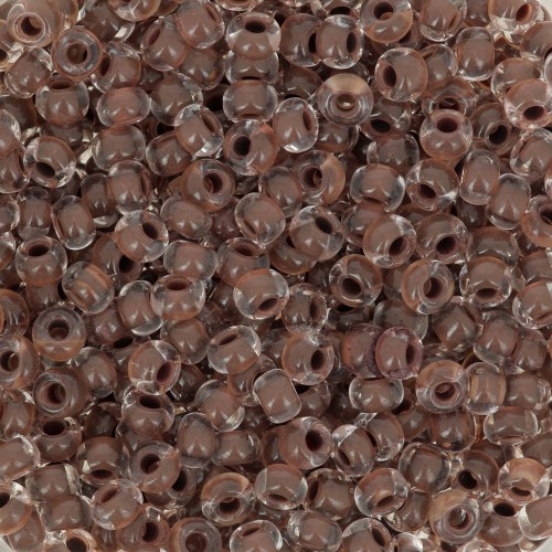 Perla Preciosa 8/0 3 mm - Terra Intensive - Marrone cioccolato con linea interna x 20 g