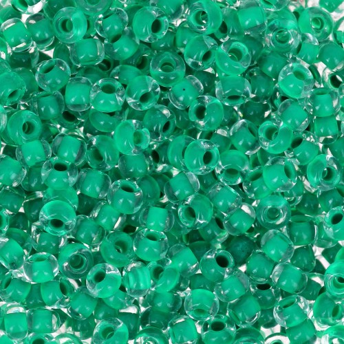 Perle di semi Preciosa 8/0 3 mm - Terra Intensive - Verde mare rivestito x20g