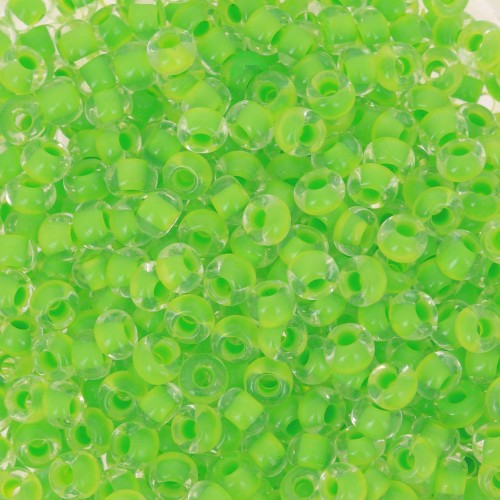 Perla Preciosa 8/0 da 3 mm - Terra Intensive - Lime Green Lined x20g
