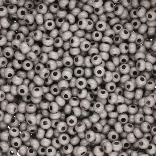 Perla Preciosa 11/0 2 mm - Solgel - Grigio 3, tinte in bianco gesso x 20 g