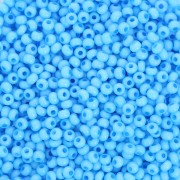 Perla rocailles Preciosa 11/0 2 mm - Solgel - Azzurro chiaro 3, tinte in bianco gesso x 20 g