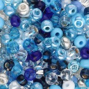 Perla Preciosa 6/0 da 4 mm - Mix Aqua x20 g