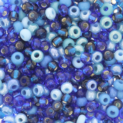 Perle Preciosa 8/0 3 mm - Mix Aqua x20g