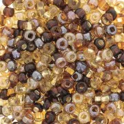 Preciosa Perles rocailles 8/0 3 mm - Mix Topaz x20g