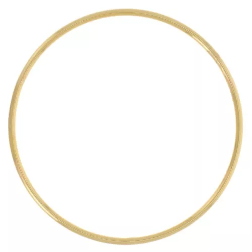 Bracciale liscio fine 66 mm - Dorato in oro fino x1