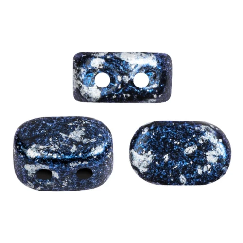 Perle in vetro Lipsi® di Puca® 4x6 mm - Tweedy Blue x10g