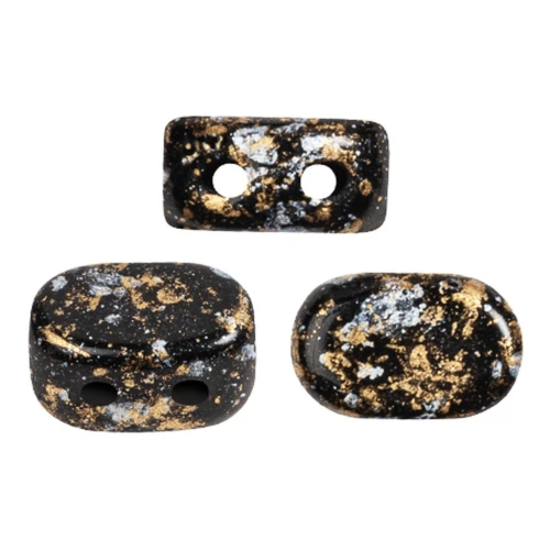 Perle in vetro Lipsi® di Puca® 4x6 mm - Tweedy Gold x10g