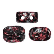 Perle in vetro Lipsi® di Puca® 4x6 mm - Tweedy Red x10g