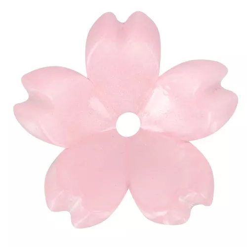 Perle di fiori di ciliegio 10 mm in acetato - Perla rosa chiaro x10