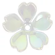 Perle di fiori di ciliegio 15 mm in acrilico - Crystal AB x4
