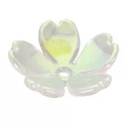 Perle di fiori di ciliegio 15 mm in acrilico - Crystal AB x4