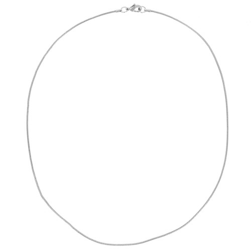 Girocollo a serpentina 1,2 mm Argento x42 cm