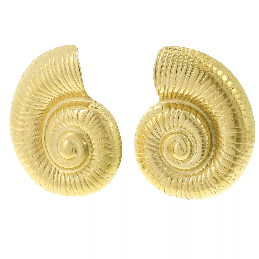 Orecchini Con Perle Di Conchiglia Placcati Oro – Philip Jones, In Elegante Sacchetto Regalo, 12 Mesi Di Garanzia