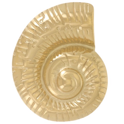 Pendente conchiglia 27x22 mm - Acciaio inossidabile 304L dorato x1