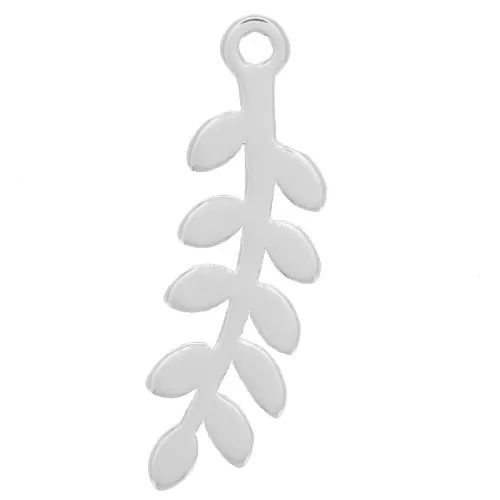 Ciondolo a forma di felce 16x5 mm - Argento 925 x1