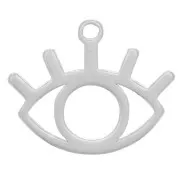 Ciondolo occhio traforato 10x12 mm - Argento 925 x1