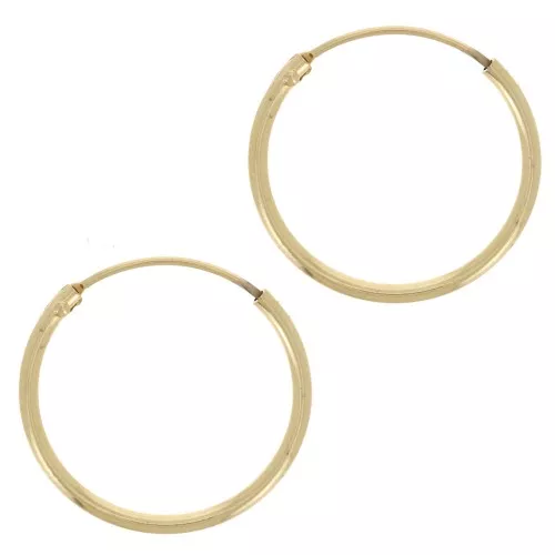 Orecchini a cerchio 16mm Dorato x2