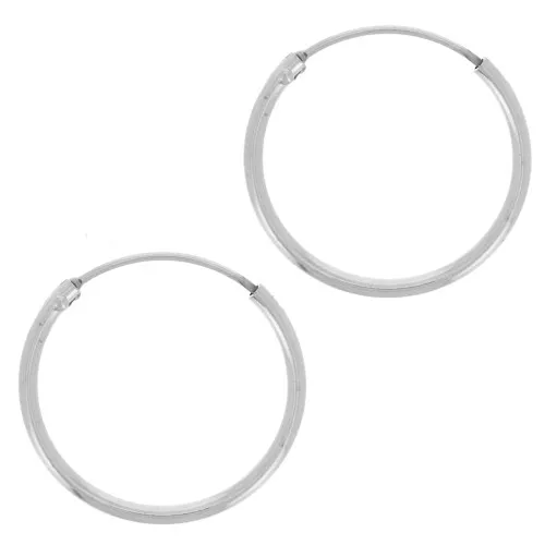 Orecchini a cerchio 16mm Argentato x2