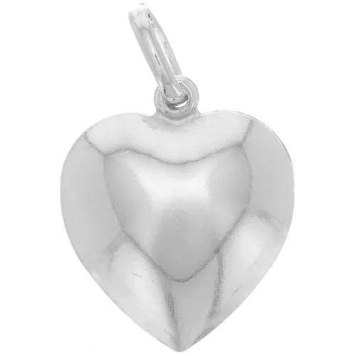 Pendente forma di cuore 18x15 mm - Argento 925 x1