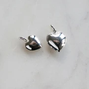 Pendente forma di cuore 18x15 mm - Argento 925 x1