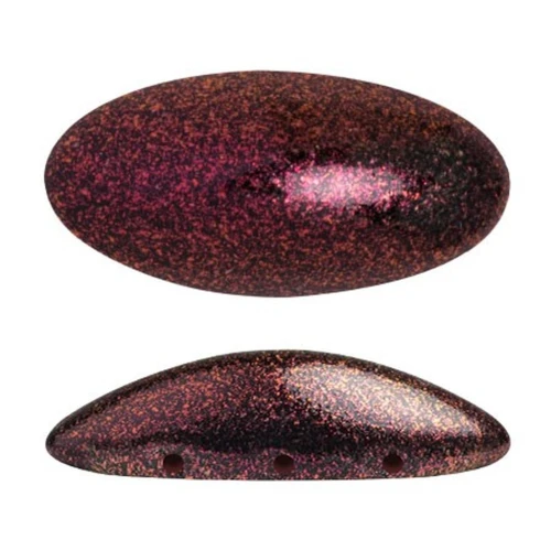 Athos 3D 3 trous® par Puca® 20x10 mm - Dark Violet Metallic Mat x1