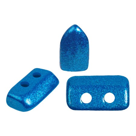 Perle di vetro Piros® da Puca® 2x5 mm - Capri Blue Pearl x10g