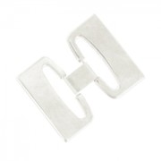 Chiusura a gancio laccetto mm. 30 Placcatura Argento Antico|raw }}